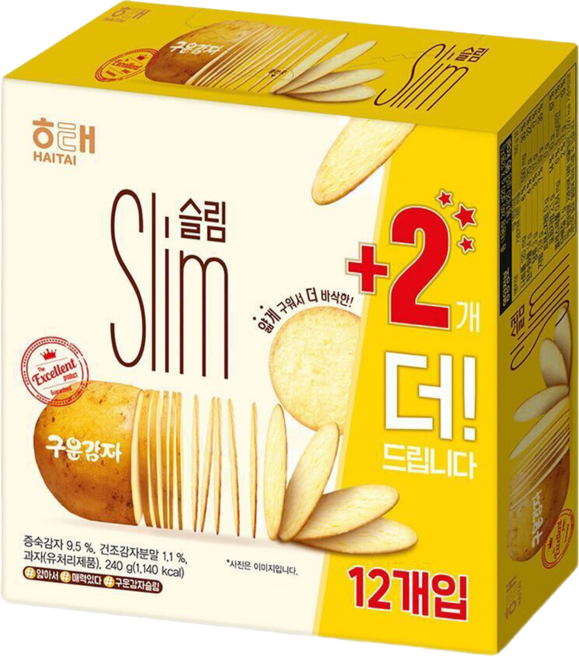 HAITAI 海太 馬鈴薯薄餅, 240g, 1盒