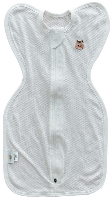 dot to dot 韓國製造 新生兒用 純竹纖維 網眼 蝴蝶睡 蝶形包巾 S