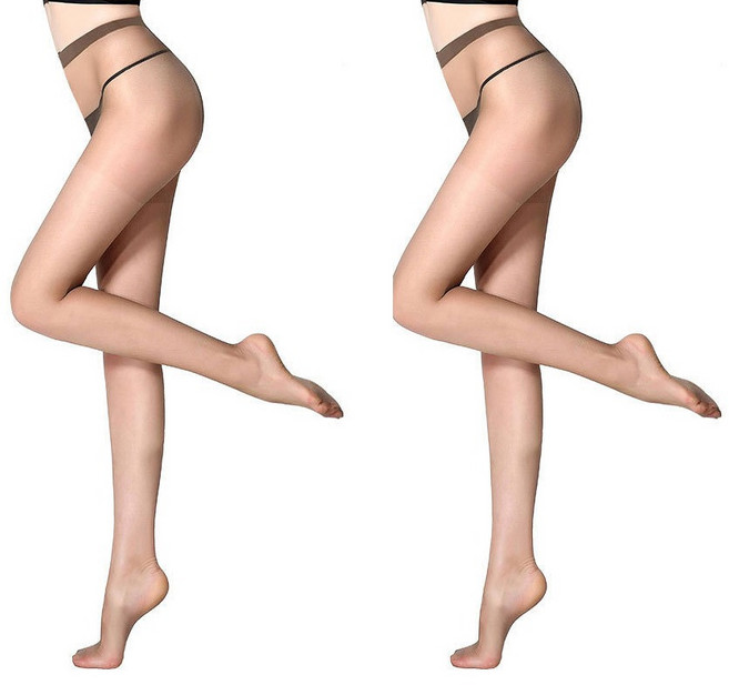 TheSirup 女性用超薄T型裸色線條褲襪 0D 2入