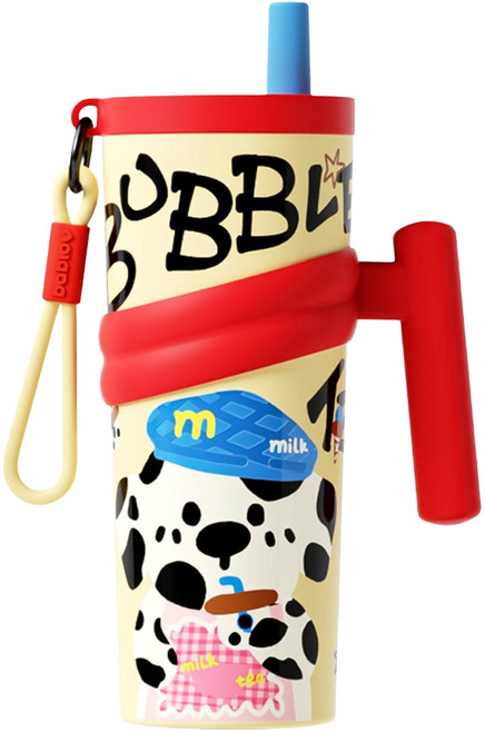 bablov 花伴森 戲團吸管保溫杯 316不銹鋼, 甜品調飲師, 1個, 610ml