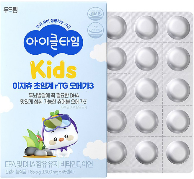 두드림 아이클타임 이지츄 초임계 알티지 오메가3 젤리 45p, 1개, 15회분