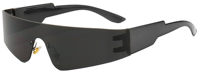 오버코드 프레임리스 야외 스포츠 사이클링 안티윈드 선글라스 BRP3176, 블랙, 1개