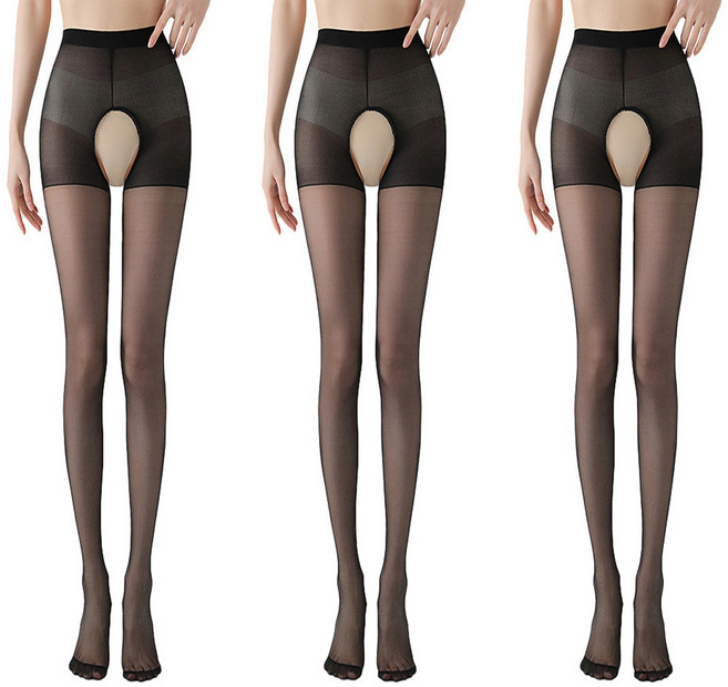 더시럽 여성용 Y존 오픈 프리 탄력 팬티 스타킹 15D 3p
