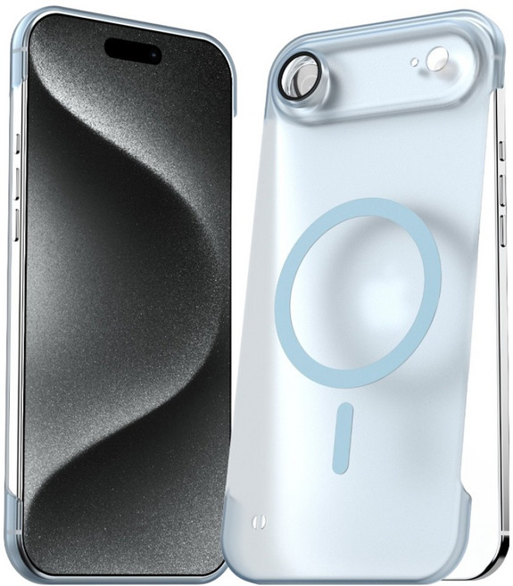 뉴클 프레임리스 리얼 생폰 그립감 반투명 맥세이프 슬림핏 휴대폰 케이스