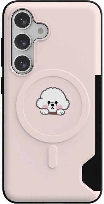 웨이브스튜디오 퍼피 카드 2장 맥세이프 슬림 범퍼 휴대폰 케이스