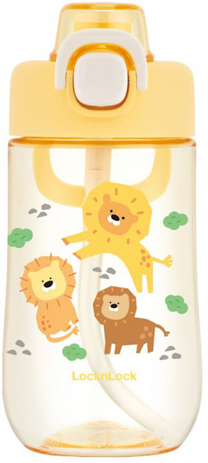 LocknLock 樂扣樂扣 兒童水壺, 獅子黃, 500ml, 1個