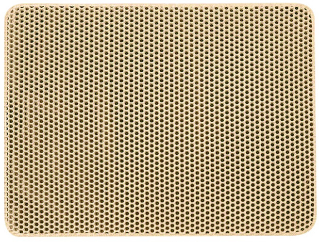 세이코코아 사막화방지 벌집구조 고양이 화장실 모래매트, 베이지, 1개