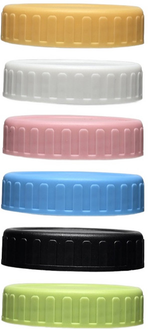 헥사 녹안스는 실리콘 플라스틱 에코링 캡 63mm 6종 세트, 혼합색상