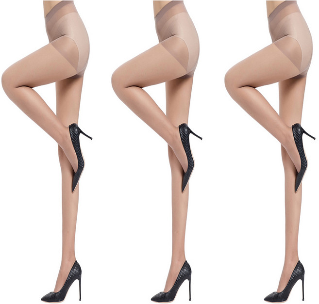 더시럽 여성용 슬림 탄성 누드 팬티 스타킹 0D 3p
