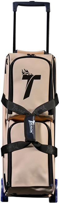 트랙 3구 롤러 볼링 가방, 베이지, 1개