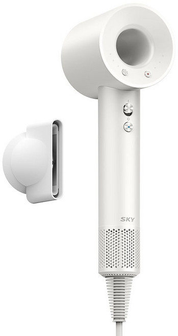 SKY 케어 음이온 BLDC 헤어드라이기 에어루프 1500W, 세라믹 화이트, SKY-CA-D10A
