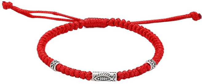 붓다베스트 부와 장수 상징하는 잉어 매듭 팔찌