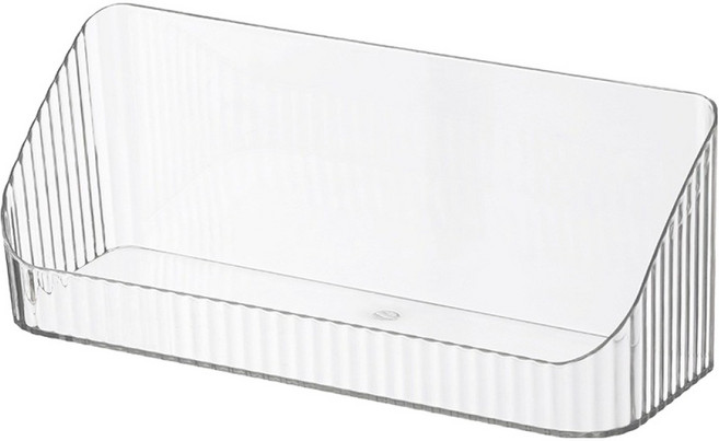 디어리 다용도 욕실 주방 정리 무타공 부착식 수납함 대형, 투명, 1개