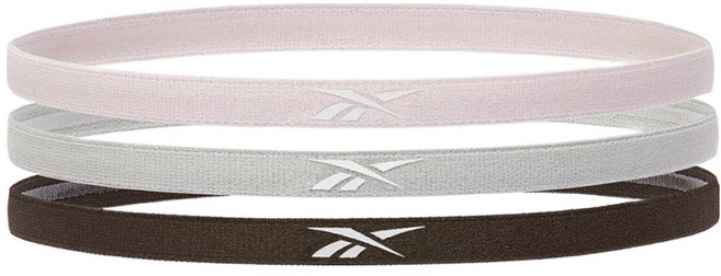 리복 헤어밴드 3종 세트, 핑크, 그레이, 블랙, 1세트