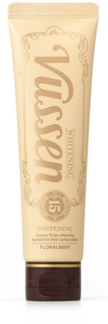 Vussen 台灣公司貨 New 15 Teeth Whitening Paste 維森新15美白牙膏, 80g, 1個