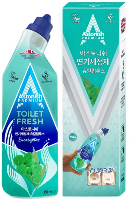 아스토니쉬 변기세정제 유칼립투스, 1개, 750ml