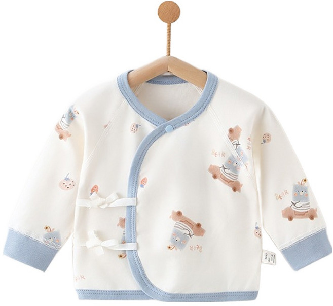 스타도어 신생아용 컬러라인 패턴 배냇저고리