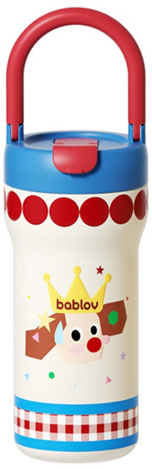 bablov 花伴森 316拎拎小國王手提保溫瓶, 搗蛋國王, 1個, 700ml