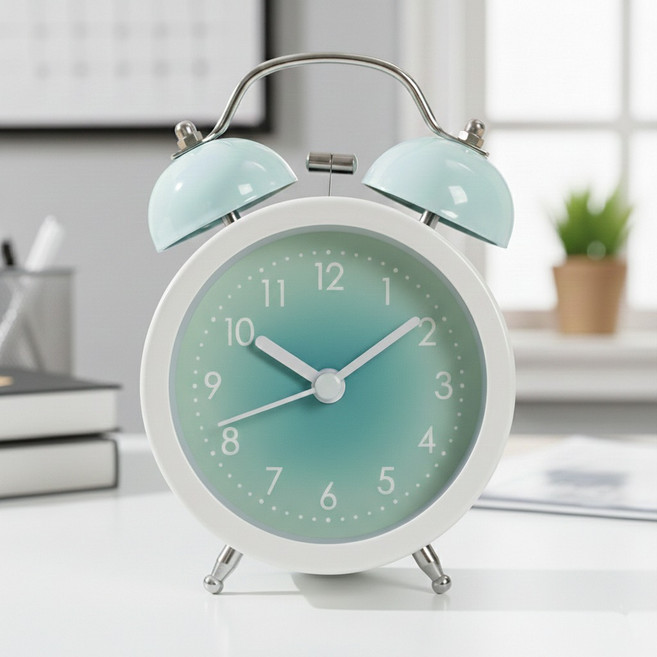 MUMU 復古鬧鐘 桌鐘, 湖水綠
