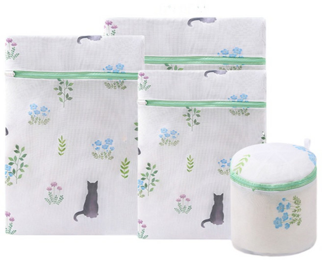 마리조아 브라 속옷 변형 방지 세탁망 소 + 중 + 대 + 브라 세트, 미스터캣, 1세트