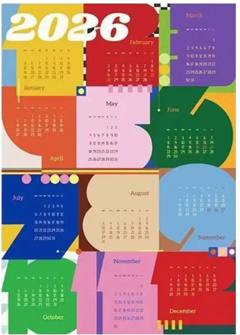 에드 2026 아트 포스터 달력, 타입1