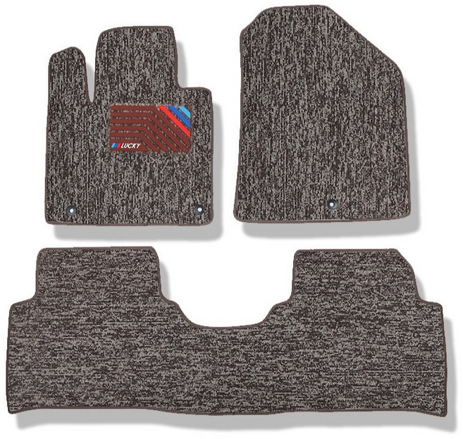 지엠지모터스 프리미엄 더뉴 코일 카매트, 락브라운, 테슬라 모델Y 주니퍼