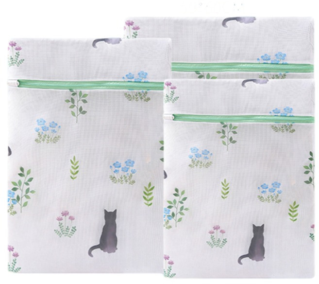 마리조아 브라 속옷 변형 방지 세탁망 소 + 중 + 대 세트, 미스터캣, 1세트