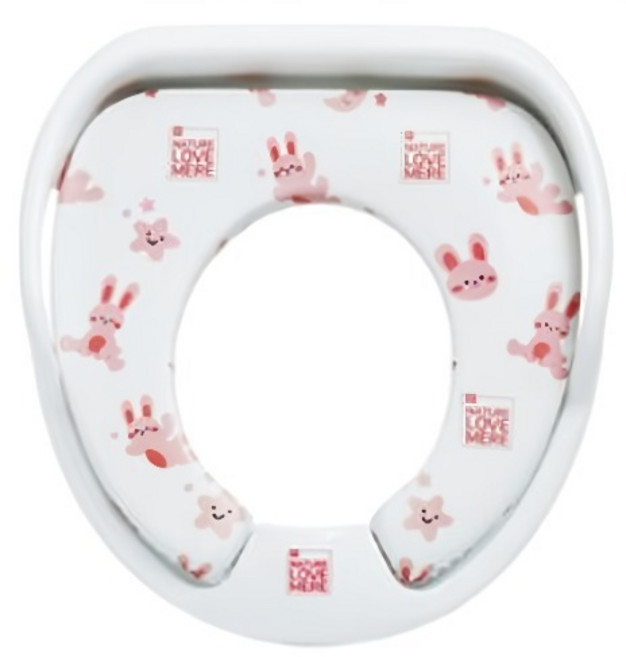 네이쳐러브메레 비데용 유아변기 시트, 루나 래빗 핑크