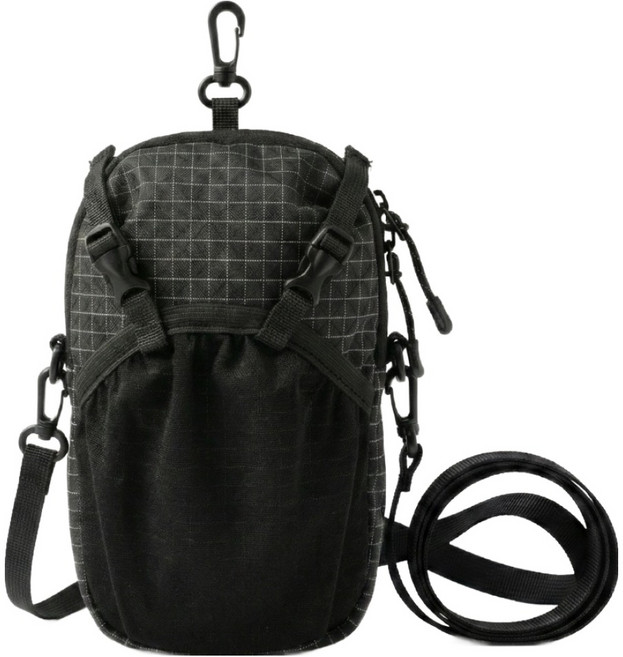 알파마운틴 등산 휴대폰 방수 파우치 보조가방, 블랙