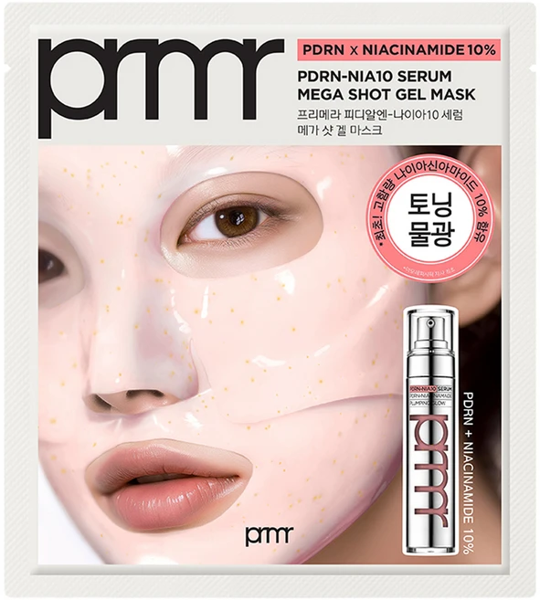프리메라 피디알엔 나이아10 세럼 메가 샷 겔 마스크 34g, 1개, 1개입 - 쿠팡