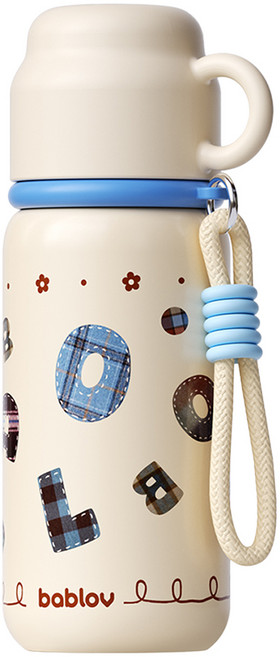 bablov 花伴森 316紐扣隨行保溫瓶, 時光藝術家, 1個, 500ml