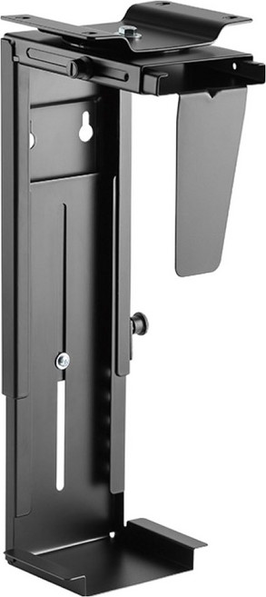 넥시 PC 데스크탑 부착형 거치대 NX1633, 1개, 무광 블랙