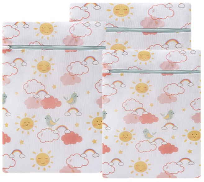 마리조아 브라 속옷 변형 방지 세탁망 소 + 중 + 대 세트, 레인보우, 1세트