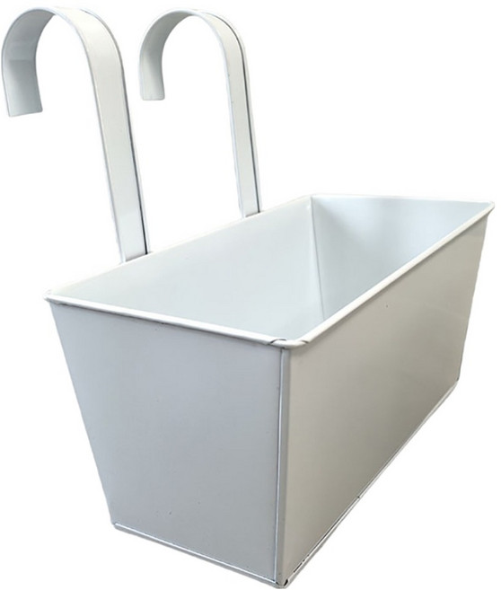 알럽홈 발코니 난간 화분 걸이 L265-48, 화이트(L265-48W), 1개