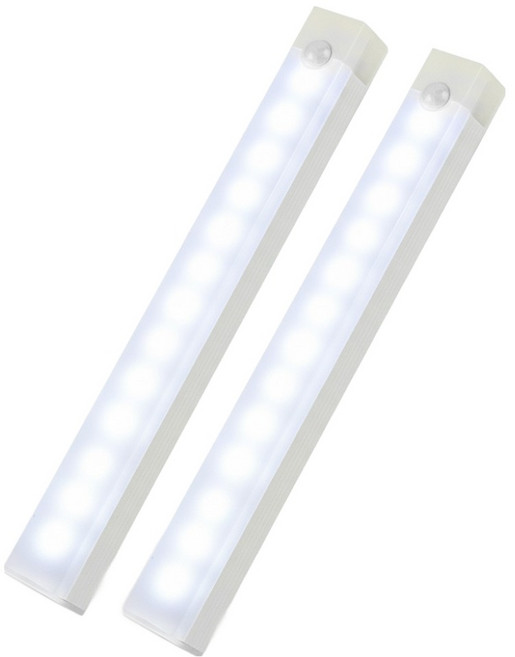 캥거 충전형 LED 조명 베란다 현관 센서등 20cm, 화이트, 2개