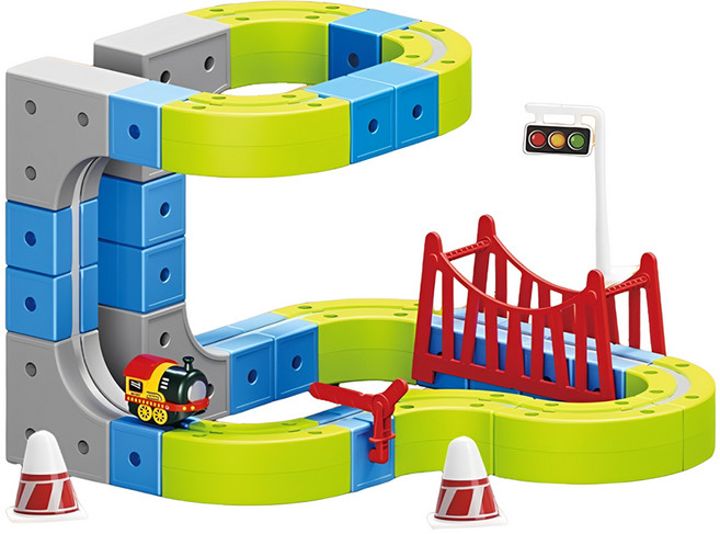 PLAYFUL TOYS 頑玩具 磁吸軌道車, 混和顏色, 1套