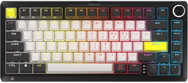 CORSAIR 海盜船 MAKR PRO 75 熱插拔 快速觸發 電競有線機械式鍵盤, 黑色, RGP0176, 磁軸(磁鐵軸)