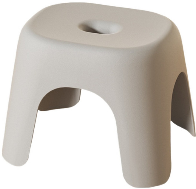 코다치프 낮은 가정용 심플 발판 화장실 심플 욕실 의자, 6613그레이 라지