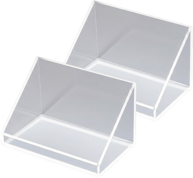 조인메이드 벽걸이형 수납 정리 보관함, 투명, 2개