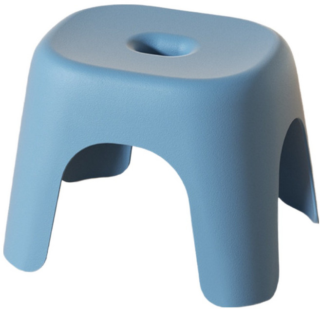 코다치프 낮은 가정용 심플 발판 화장실 심플 욕실 의자, 6613네이비라지