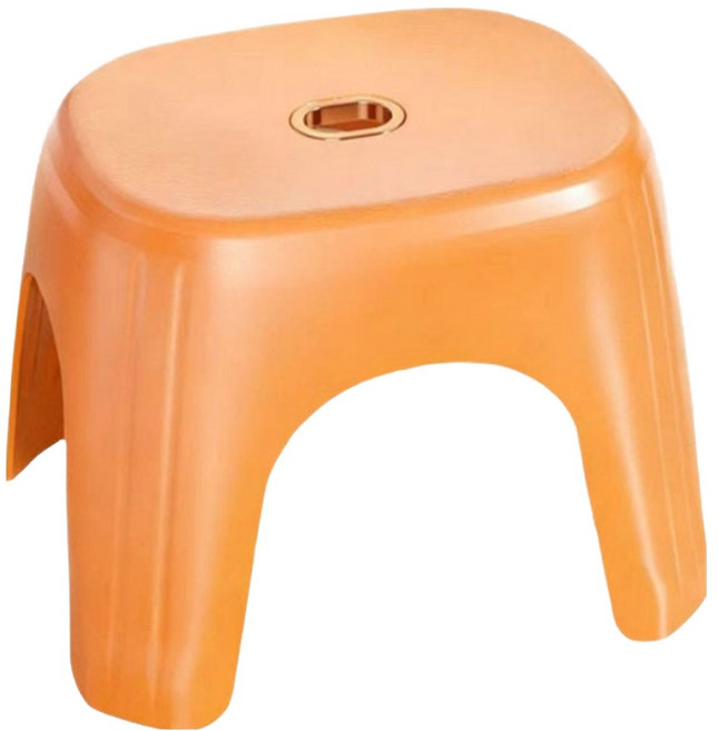 코다치프 낮은 가정용 심플 발판 화장실 심플 욕실 의자, 6832오렌지