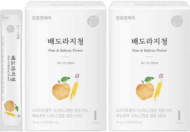 천호엔케어 하루활력 배도라지청, 300ml, 2개