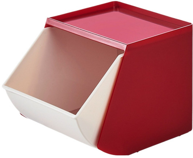 델리리움 벽걸이형 정리 선반 커피 캡슐 보관함 소형 12.7 x 16.5 x 12.1 cm, 레드, 1개