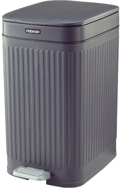 페이다쉬 뉴 알렉스 깔끔한 페달식 휴지통 7L 슬림형, 다크그레이