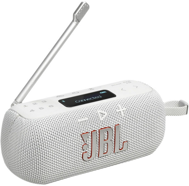 JBL 便攜式收音機藍牙喇叭, 白色, TUNER 3