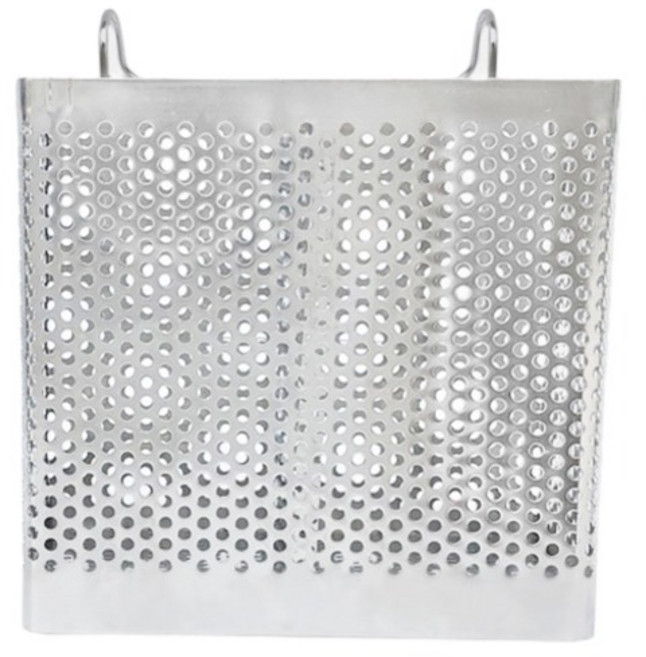 미소로운 걸이형 수저통 이중 13 x 7.5 x 14.2 cm, 실버, 1개