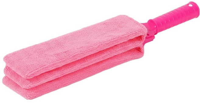 몰투데이 틈새싹쓸이 블라인드 에어컨 틈새 청소 브러쉬 걸레 ONE SIZE, 분홍, 1개