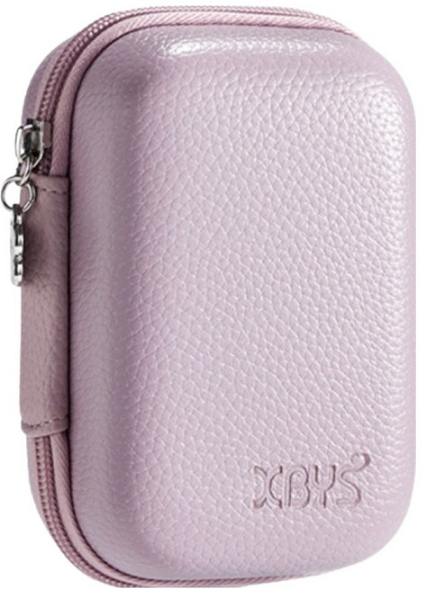 엑스비와이에스 케이블 수납 파우치 다용도 디지털 수납함 보조배터리 충전기 이어폰 하드케이스, 라일락퍼플, 1개