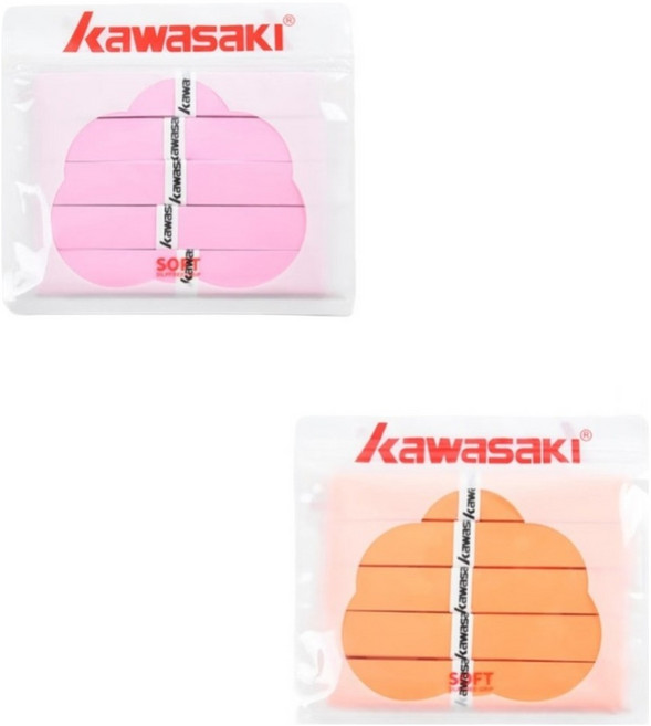 가와사키 울트라 소프트그립 2종 x 5p 세트, 핑크 + 오렌지, 1세트