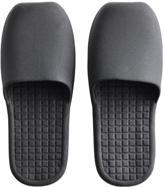 CMYK 좌우 구분없는 미끄럼방지 PVC 막힘 다용도 욕실화, 차콜, 1개